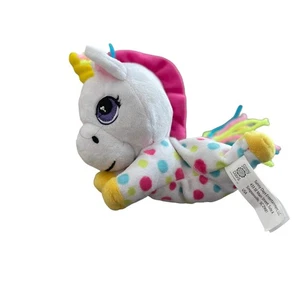 Sunny Days 5" Polkadot Baby Unicorn with Hot Pink Mane and Multicoloured Tail - Imagen 1 de 5