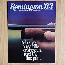 1983 Remington Sporting Firearms & Ammunition Catalog Vintage First In The Field