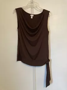 Apt 9 Women’s Large Stretch Brown Scoop Neck Tank Top - Picture 1 of 5