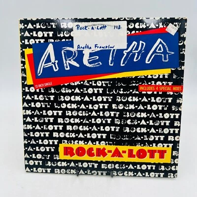 Aretha Franklin Rock-A-Lott REMIXES Arista 12" Vinyl LP Record Maxi Single 1987 - Image 1 of 4