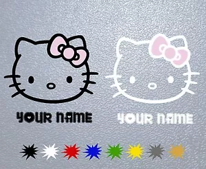 AUFKLEBER Hello Kitty Personalized AUFKLEBER VINYL AUFKLEBER - Bild 1 von 4