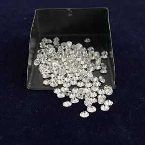 84 Pcs Lab Grown Loose CVD First Grade Diamond 1.40 mm Round D - F Certified - Picture 1 of 10