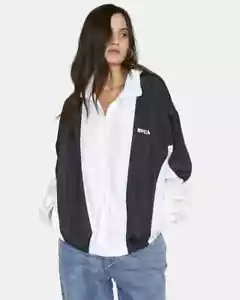 RVCA Stella Maxwell Throwback Windbreaker Jacket Womens Size S NWT 90's Style - Picture 1 of 8