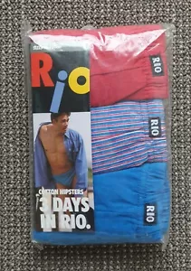 🔶️RARE VINTAGE 1990s MENS RIO UNDERWEAR AUSTRALIAN HIPSTER BRIEFS 95-100cm NEW - Bild 1 von 3