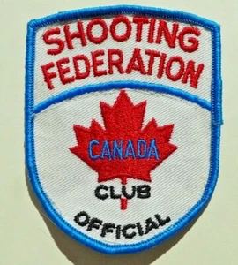 Vintage Shooting Federation Club Official Canada Patch - Picture 1 of 3