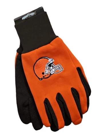Cleveland Browns Utility Sport Gloves One Size Large Licensed NFL Wear Cover