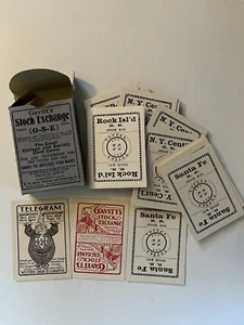 RARE 1800s early 1900s “GAVITTS” STOCK EXCHANGE CARD GAME N.O.S. FULL DECK - Picture 1 of 9