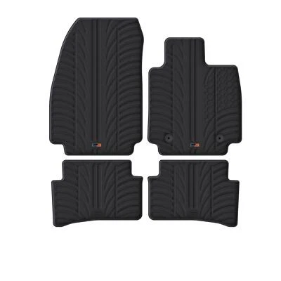 Alfombrillas TRAVALL para todo clima Renault Clio 2012-2019 Premium goma negra Foto 1 de 4