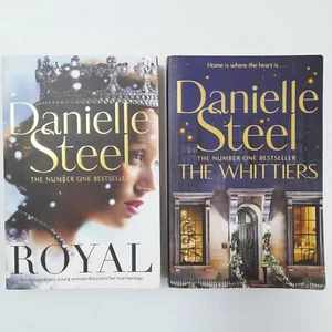 Danielle Steel x 2 Royal + The Whittiers Women's Fiction Large Paperback - Picture 1 of 19