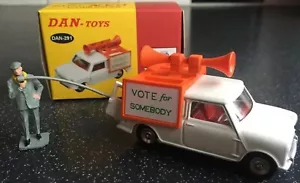 Dinky Toys 492/Dan Toys 291 Election Mini Van “Vote For Somebody” Superb Quality - Picture 1 of 11