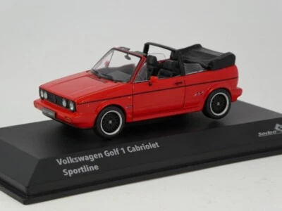 Solido Volkswagen Golf 1 Cabriolet Sportline tornado red 1992 1/43 S4315801 - Immagine 1 di 4