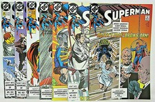 7 DC Superman Comics 35 36 Prankster, 37 Newboy Legion, 38, 39, 40, 41 Lobo app.
