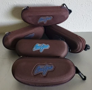 Maui Jim TEXTURED Brown Zippered Sunglasses Case (LARGE) READ PLEASE!! - Picture 1 of 12