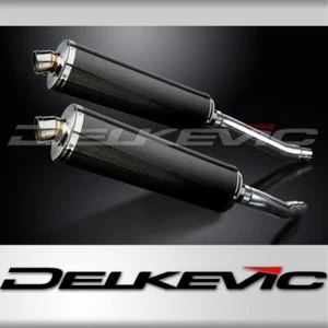 YAMAHA TDM900 2002-2013 450mm OVAL CARBON BSAU SILENCER EXHAUST KIT - Picture 1 of 4