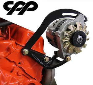 NEW CHEVY V8 SBC SMALL BLOCK ALTERNATOR HEADER BRACKET  Fits 72-82 C3 Corvette - Foto 1 di 5