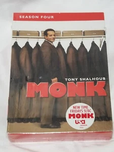 Monk - Season 4 (DVD, 2006, 4-Disc Set) SEALED SET - Imagen 1 de 4