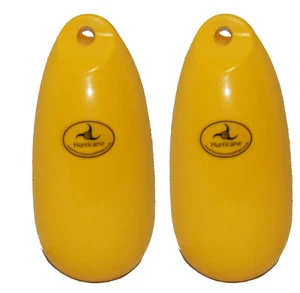 2 x HURRICANE mollige Kotflügel: gelb 23 cm x 10 cm - AUFGEBLASEN - Bild 1 von 1