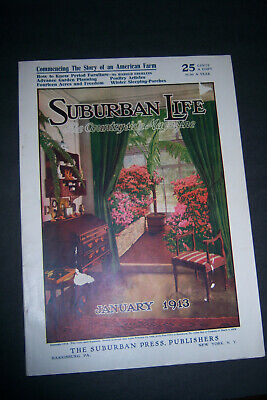SUBURBAN LIFE January 1913 The Countryside Magazine American Farm Lozier  • 12.99$
