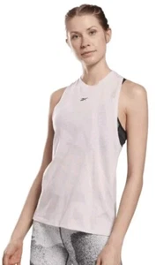 REEBOK Women's VEST TOP Pale Pink Size Large Gym & Exercise sleeveless Tank Top - Picture 1 of 6