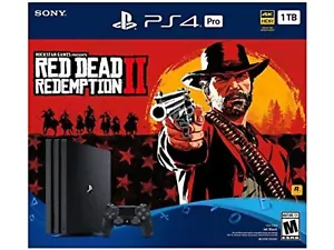 PlayStation 4 Pro 1TB Bundle Red Dead Redemption 2 sehr gut 3Z - Bild 1 von 3