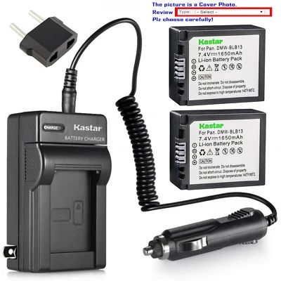 Kastar Battery Travel Charger for Panasonic DMWBLB13 Lumix DMC-G1A Lumix DMC-G1R - Image 1 of 4