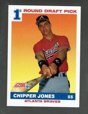 1991.    Score.    Chipper Jones      rookie     #671 - Image 1 of 2