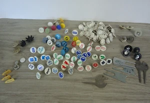 Verschiedene Golfball Marker Lot Bullet Nike Hughes Heidelberg Schrift Lewis Bayer - Bild 1 von 12