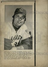 1972 Press Photo Pitcher Milt Pappas of Chicago Cubs with No Hitter