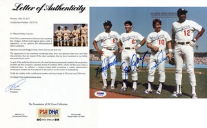 Steve Garvey Reggie Smith Ron Cey Signed PSA/DNA LOA Autographed 8X10 Photo Auto - Picture 1 of 3