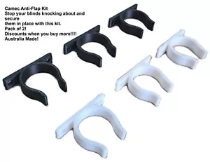 Caravan Camec Odyssey Door Blind Holder Mount Anti-Flap 2 Pack AU Made FREE POST - Picture 1 of 16