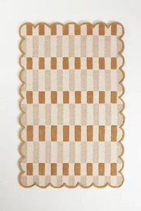 Plaid Neutral Handmade Tufted Area Rug Carpets For Livingroom, Bedroom Any Room - Picture 1 of 3
