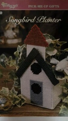 The Needlecraft Shop Songbird Planter PLASTIC Canvas PATTERN - Image 1 of 2