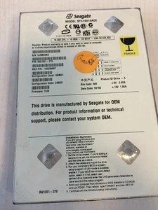 Seagate ST310014ACE 5400 RPM,3.5" 10GB IDE Hard Drive - Picture 1 of 4