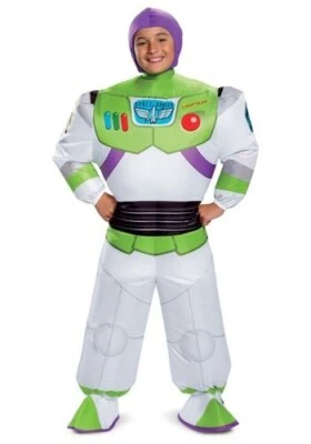 Fantasia inflável infantil Toy Story Buzz Lightyear Blow Up tamanho padrão nova - Imagem 1 de 2
