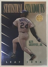 1994 Leaf Statistical Standouts - Ken Griffey Jr - #6 - Seattle Mariners - NrMt+
