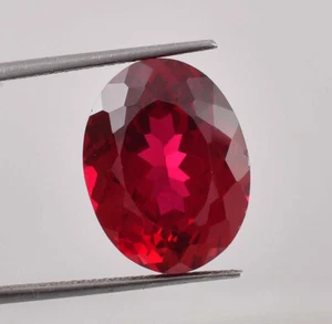 13.10 Ct Natural Mozambique Blood Red Ruby Oval Cut Loose Gemstone GIT Certified - Picture 1 of 5