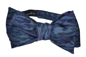 Paul Smith Mainline Animal Print Silk Wide Bow Tie (Untied) Brand New - Picture 1 of 8