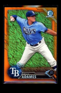 2016 WILLY ADAMES RC Topps Bowman Chrome Orange Rookie Shimmer #BCP152 - Picture 1 of 2