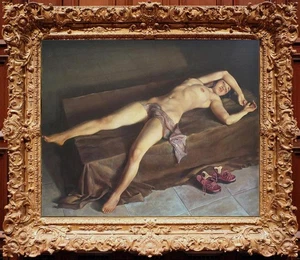 Peinture à l'huile originale fait main art femme fille sur toile 24"X30" - Photo 1/2