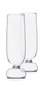 Ichendorf Milano Champagne Flute x2 Kokeshi ⌀5x16.5cm L BRAND NEW £48 RRP -20% - Picture 1 of 8