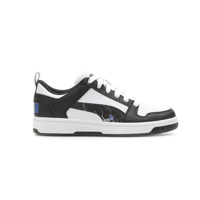 Tenis informales negros con cordones PUMA Rebote Layup Lo Heat Lightning para jóvenes niños S Foto 1 de 4