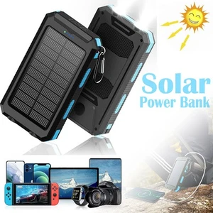 500000mah Solar Power Bank Portable External Battery Dual USB Phone Charger New - Picture 1 of 16