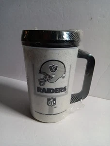 Tazza da viaggio vintage Oakland Raiders 7-Eleven plastica, tazza grigio Aladdin NUOVA SIGILLATA - Foto 1 di 5