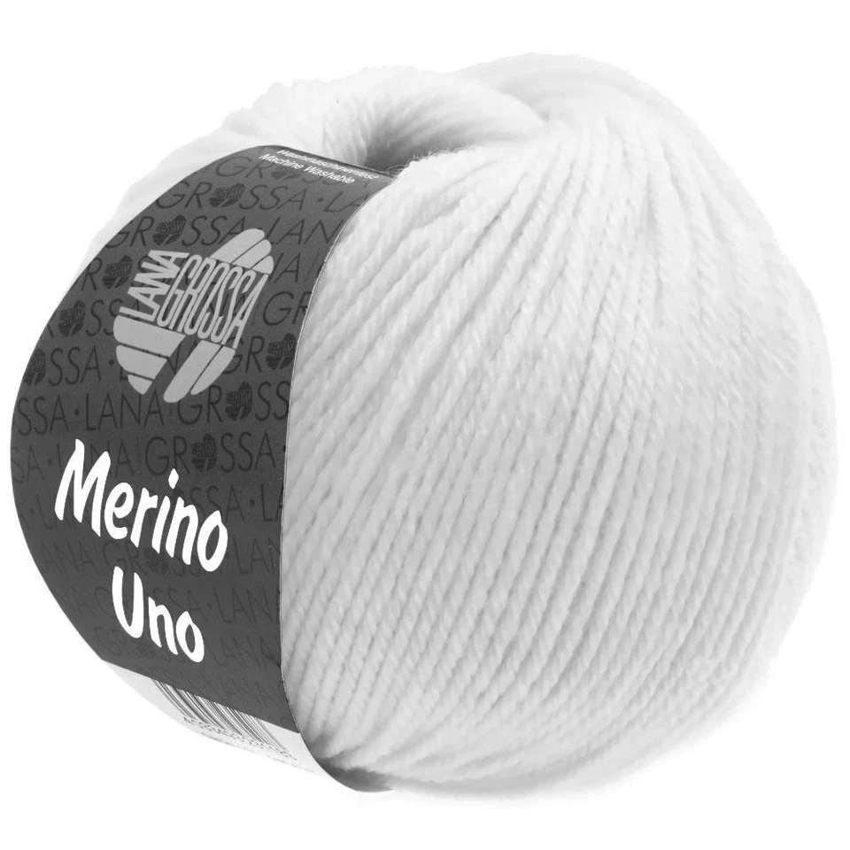 Wollschmiede Lana Grossa Merino UNO Farbe 0001