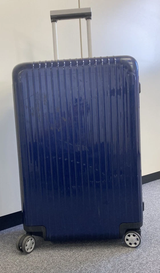 Rimowa Salsa Deluxe 82L Blue 4-wheels Carry Case Suitcase - Image 1 of 4