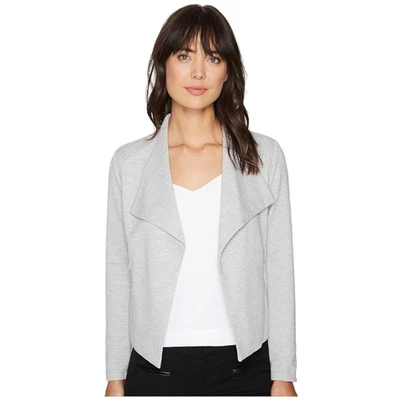 Chaqueta para mujer Calvin Klein talla M gris jaspeado frente abierto texturizada Foto 1 de 4