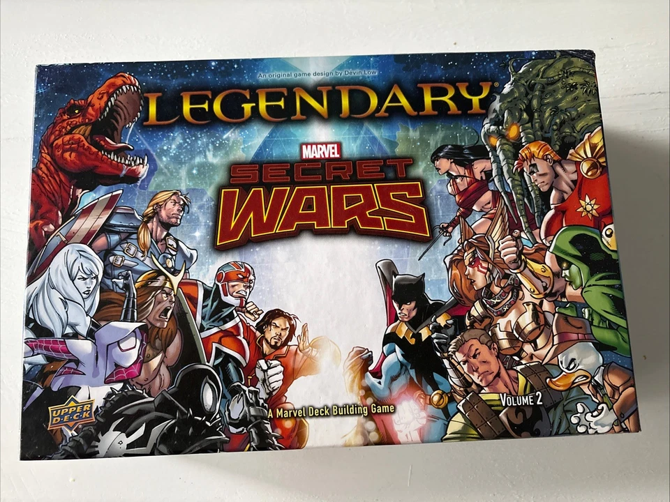 Legendary Marvel Secret Wars Expansion Vol. Juego de construcción de 2 mazos cubierta superior leer Foto 1 de 4