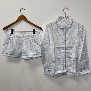 Schumacher Lake Pajamas Shorts (Set)long Sleeve Top Style XXS - Picture 1 of 8