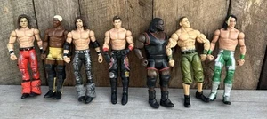 Juego de 7 figuras de acción de lucha libre Mattel WWE Superstar - Imagen 1 de 21