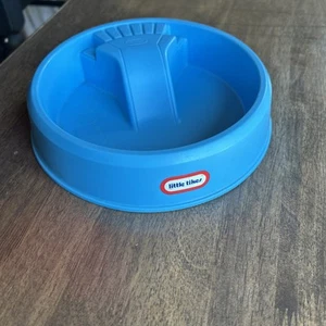 Muebles vintage para casa de muñecas Little Tikes piscina de plástico azul hechos en EE. UU. - Imagen 1 de 4